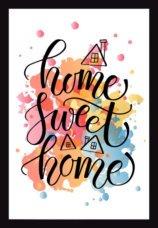 Sanazz World Laminated Wall Hanging Posters With Frame - (Multi Colour & Different Size) | Wall Poster | Home Decoration Poster