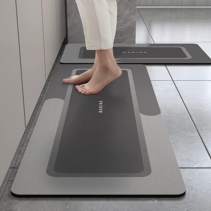 SmartGadgets 2 Pcs Kitchen Mats - Waterproof Memory Foam Standing Desk Floor Mat Non Slip Rugs, Comfort Runner Rug Floor Carpets For Kitchen Home