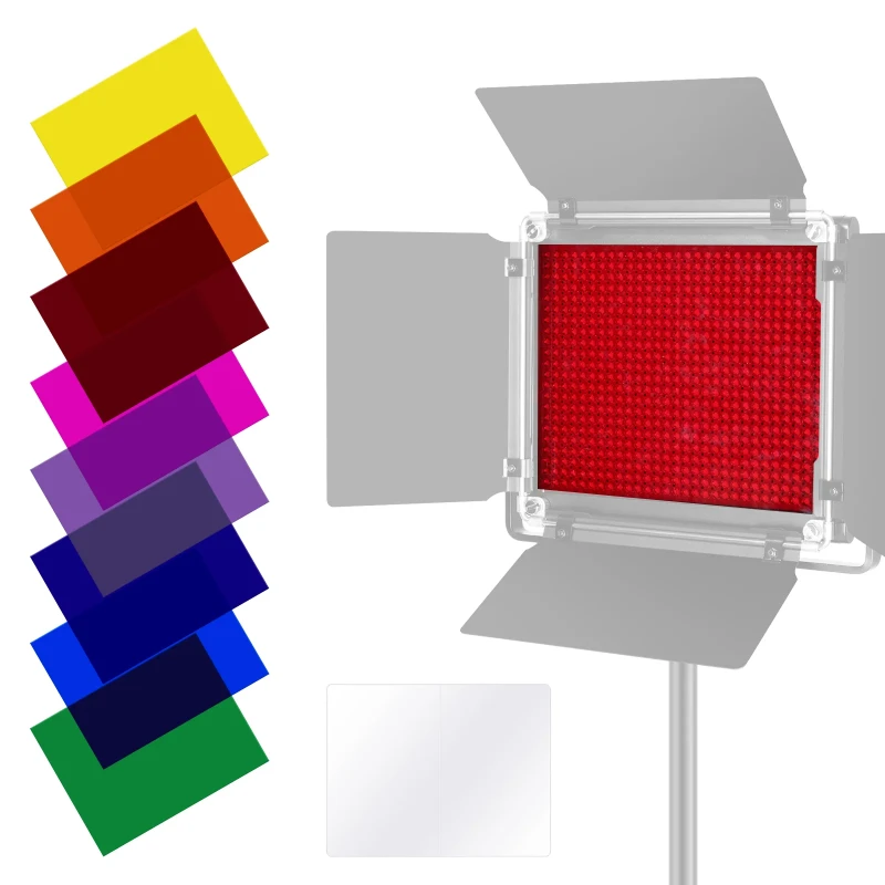 8-Pack Lighting Color Gel Filter Kit