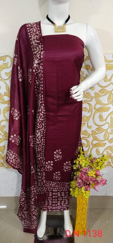 Edathl Star Collection's Stylish Premium Quality Batik Printed Suit For Women - Multi Colour | Churidar Matrerial