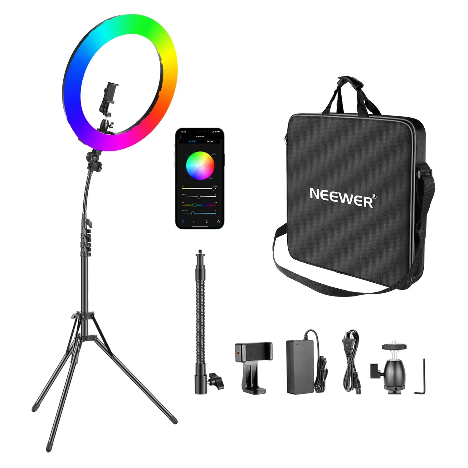18'' RGB Ring Light Kit (RGB18-APP)
