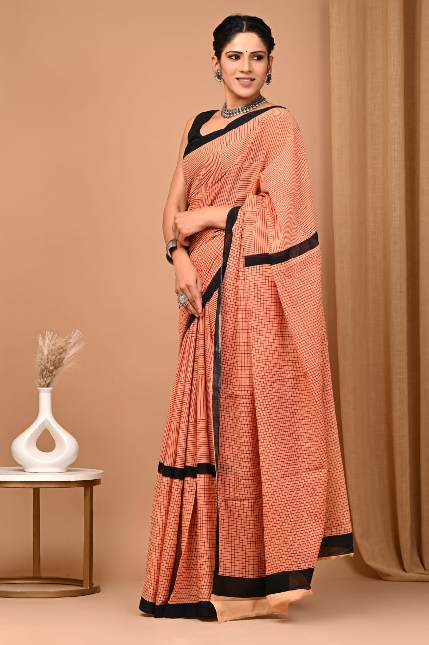 Edathal Star Collection's New Traditional  Cotton Light Weight Saree Collections