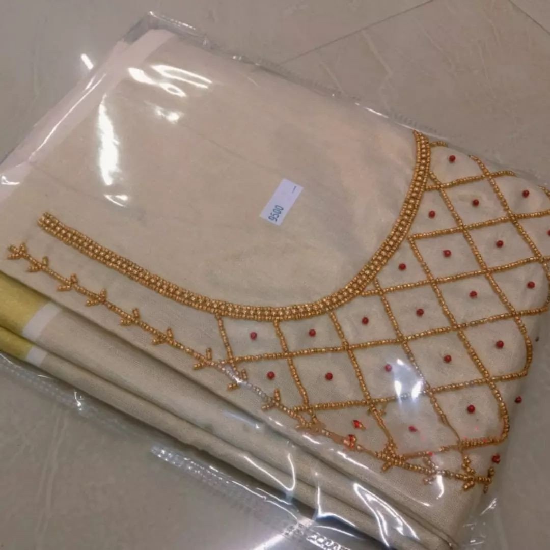 Classy Threads Collectionzz Golden Tissue Churidar Top Material