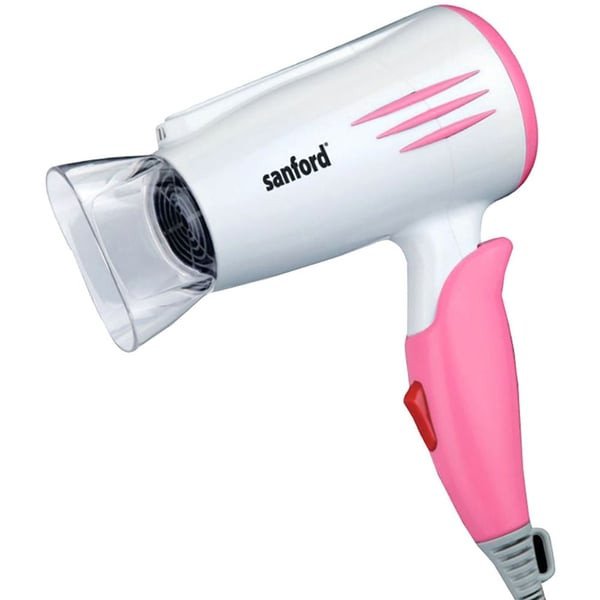 Sanford Hair Dryer 1600 Watts SF9680HD BS - White & Pink Colour | Stylish Hair Dryer