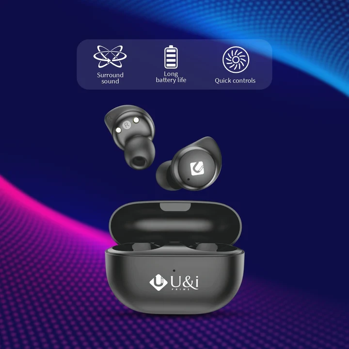 U&i Prime Buzz 8 with 30 Hours Music Time Bluetooth Headset (True Wireless Earphone)