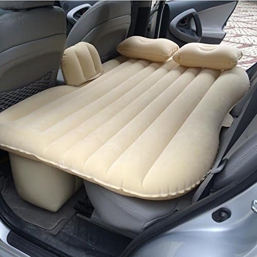 SmartGadgets Premium Car Air Mattress | Car Inflatable Bed with Pump & 2 Air Pillow | Quick Inflatable Back Seat Bed | Travel,Trips,Camping,Picnic,Pool & Beach | Universal Fit