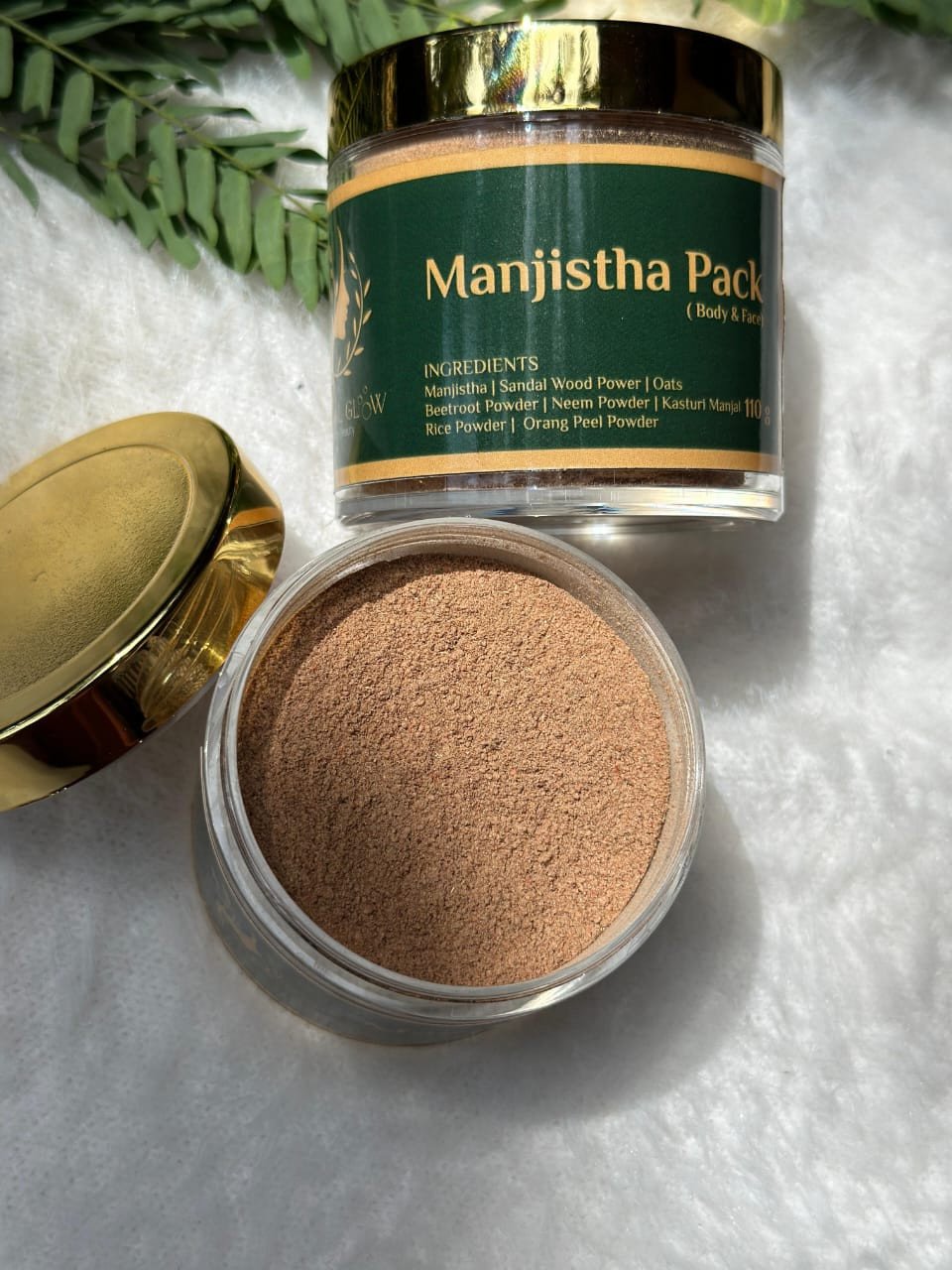 Herbal Glow Manjistha Pack / Natural And Pure Manjistha Powder For Skin And Hair Care 100GM