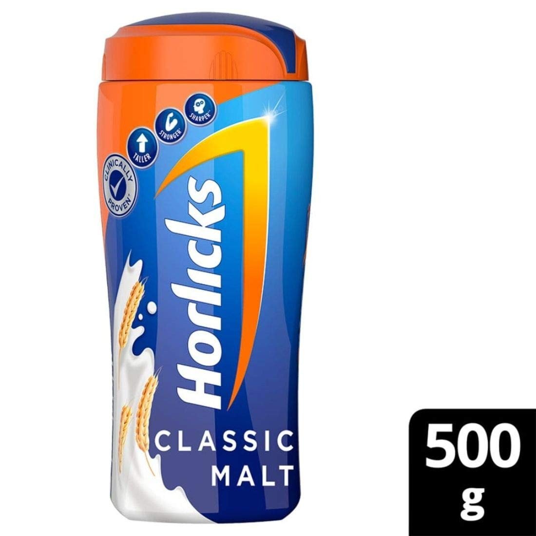 Horlicks Health & Nutrition Drink 500 g Jar, For immunity and 5 signs of growth (Classic Malt)