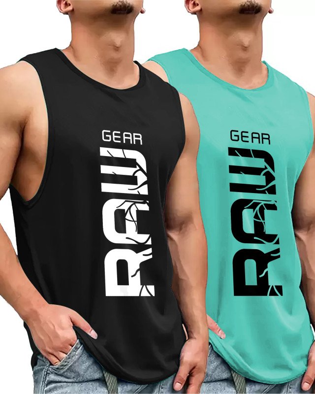 LG Garments Men's Round Neck Solid Vest, Premium Super Soft Cotton (Pack of 2) | Men's Cotton Vest (2 in 1) (S, M, L, XL, XXL)