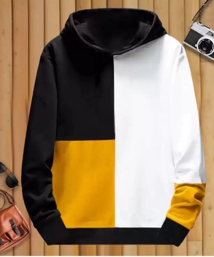 LG Garments Men's Cotton Blend Hooded Full Sleeve Pullover Sweatshirt | Men's Sweatshirt (S, M, L, XL, XXL)