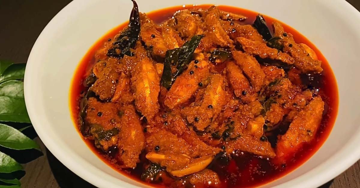 Lolu's Kerala Homemade Tasty Fresh & Tasty Kozhuva Fish Pickle (കൊഴുവ മീൻ അച്ചാർ) - 250 g | Nadan Natholi Achar