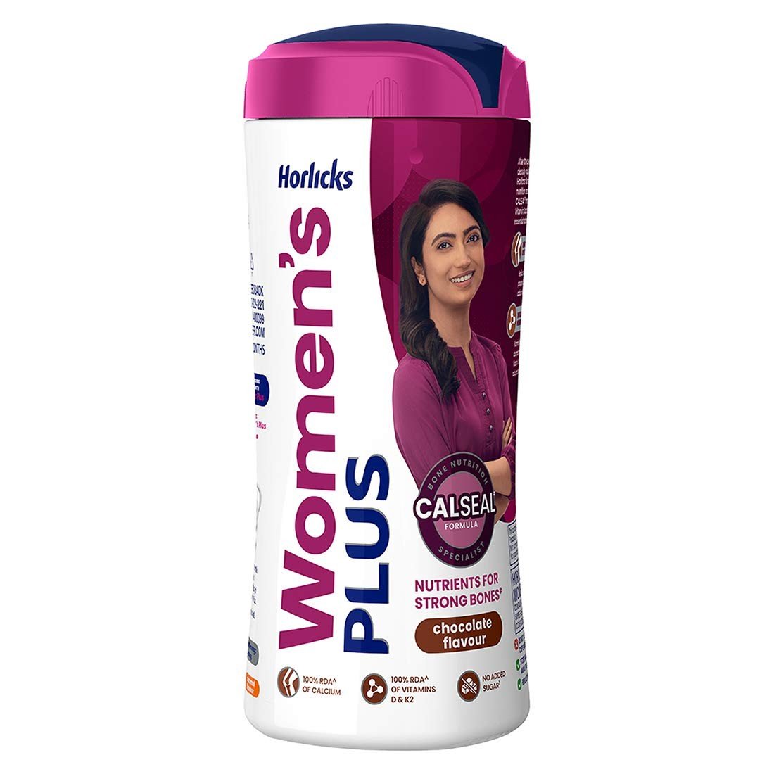 Women's Horlicks Health and Nutrition Drink, 400 gm, Chocolate Flavor Jar (No Added Sugar)