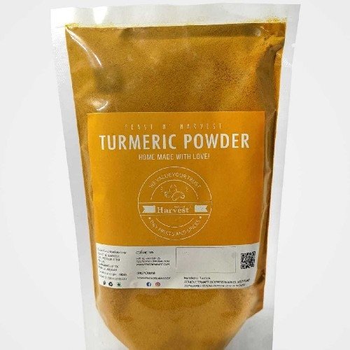 Feast N Harvest Natural Turmeric (Haldi) Powder – 100% Pure, Homemade & Golden Fresh | No Added Flavours or Colours | Healthy & Tasty
