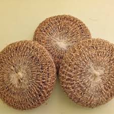 Kerala Natural Organic Herbal Handmade Ramacham Bath Scrubber (രാമച്ചം സ്ക്രബ്ബർ) | Natural Vetiver | Khus Roots scrubber.