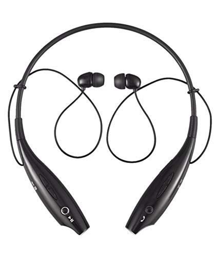 OUD® HBS-730 Wireless Bluetooth Neckband with Mic|Bluetooth Headset Earphone|HD Calling|Mega Bass|Sweat Proof|(Black)