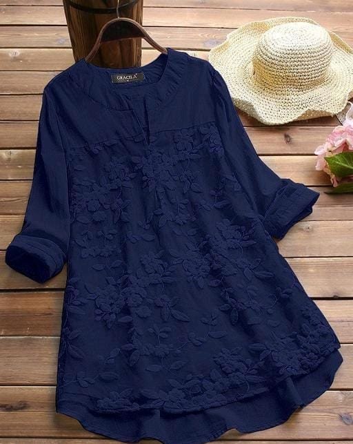 Edathal Star Collection's Attractive Trendy Stylish Rayon Embroidery Tunic For Girls