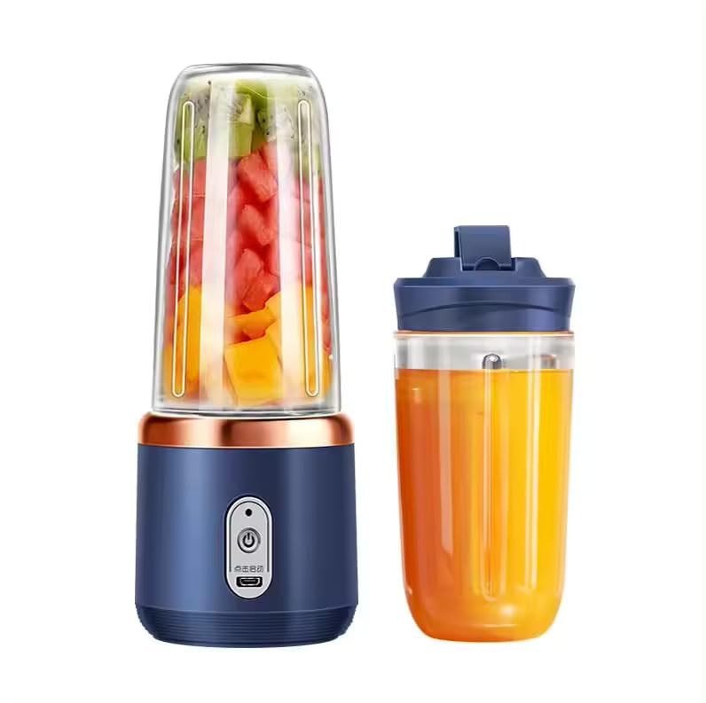 Portable Blender For Smoothie And Juices : Powerful 40 Watts Juicer Blender that Can Crush Ice too Juicer Machine With 1800 Mah Rechargeable Battery-Smoothie Blender With In 400 ML Jar