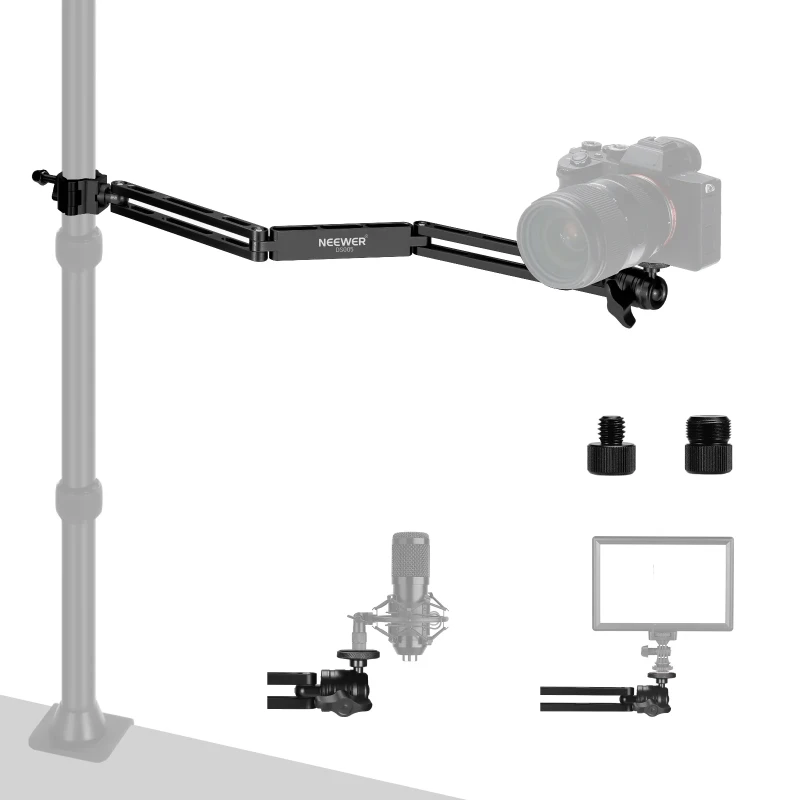 NEEWER 3 Section Flexible Articulate Desk Stand Auxiliary Arm (DS005)