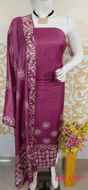 Edathl Star Collection's Attractive Premium Quality Batik Printed Suit For Women - Multi Colour | Churidar Matrerial