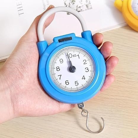 SmartGadgets 10kg Portable Mechanical Hanging Scale - Multi-Purpose for Luggage, Fishing, Kitchen, Food, and Parcels - Durable, Non-Electric, Easy to Use - Multicolour