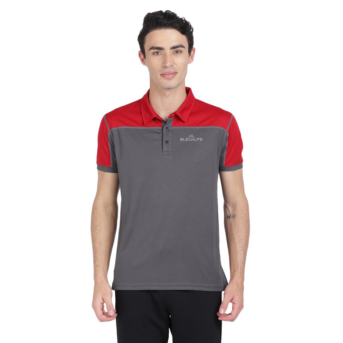 Bleualps Activewear Sports Polo Half Sleeve T-Shirt For Men | Sports T-Shirt | Workout T-Shirt | Gym Wear