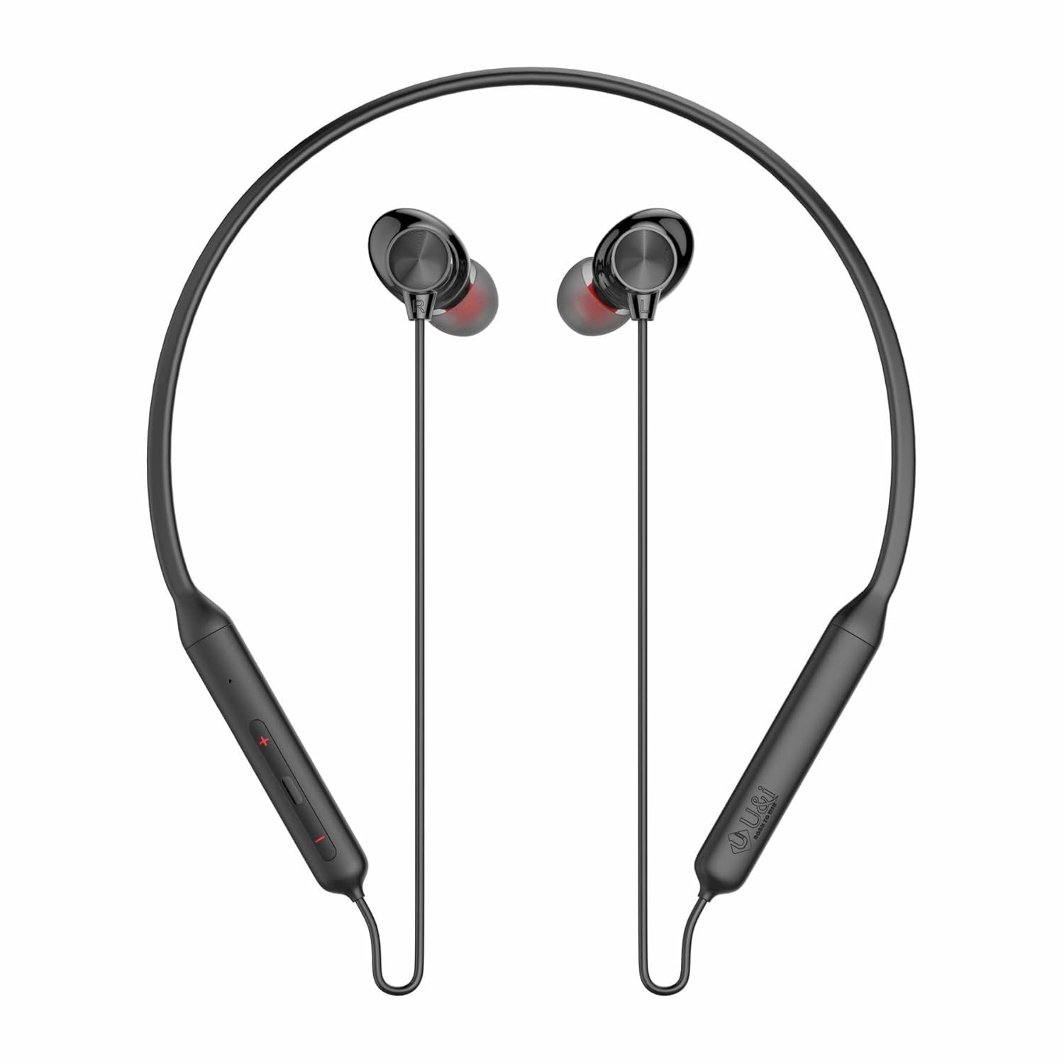U&I Pro 50 Hrs Battery Backup Bluetooth Neckband with Flexible Coil,Quick Charge,Magnetic Control, HD Sound and Water & Sweat Resistant Wireless Headset