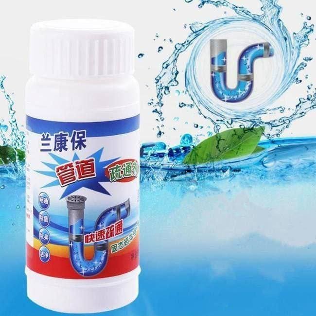 SmartGadgets Powerful Sink & Drain Blockage Cleaner Powder. Removes Drainage Blocks, Hair, and Residue - Ideal for Home, Bathroom, Toilet Pipes - Effective Pipe Cleaning And Unblocker Solution.
