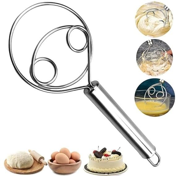 SmartGadgets Multifunctional Effortless Stainless Steel Dough Mixer - Modern Atta Maker ( Pack Of 2)