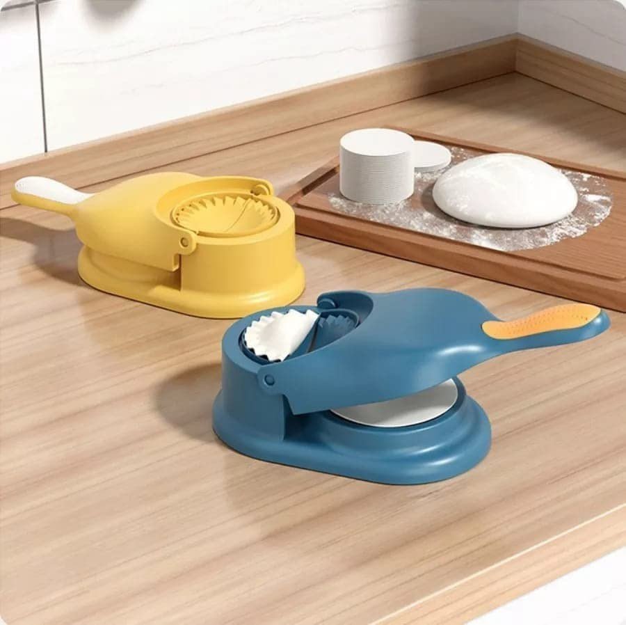 SmartGadgets  2 in 1 Dumpling Maker - Ghughra Momos Machine, Skin Press Mould for Gujiya, Kitchen Tool With Puri Maker