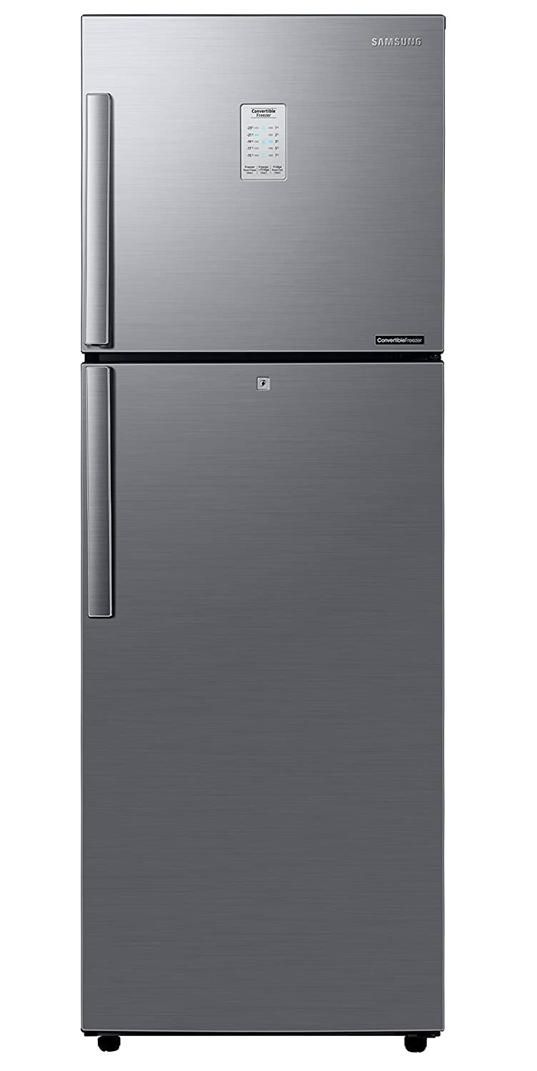 Samsung 253 L 2 Star Frost-Free Double Door Refrigerator (RT28B3922S9/HL, Refined Inox, Convertible)