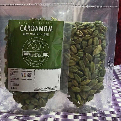 Feast N Harvest Premium Cardamom (Elaichi) – Natural Green Whole | Rich Aroma & Distinctive Flavor | No Preservatives | Hygienically Packed-50g