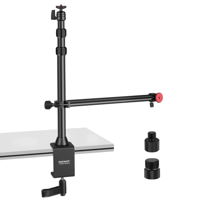 Tabletop Camera Mount Light Stand With Flexible Arm