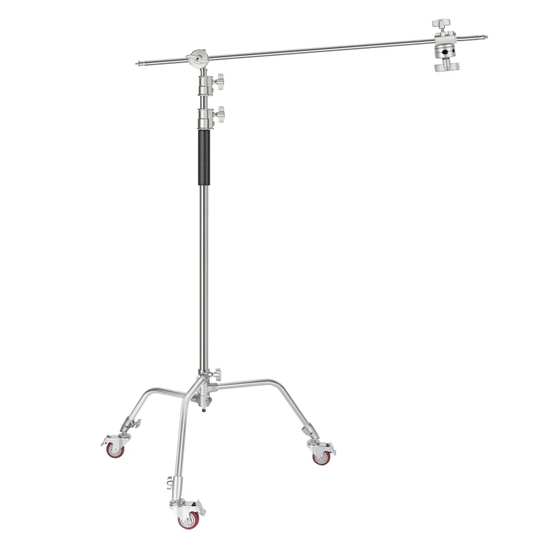 335cm Metal C Stand Light Stand With Wheels