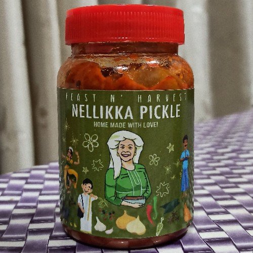 Feast N Harvest Kerala Homemade Indian Gooseberry Pickle No Chemicals And Flavours 250g/ Nellikka Pickle