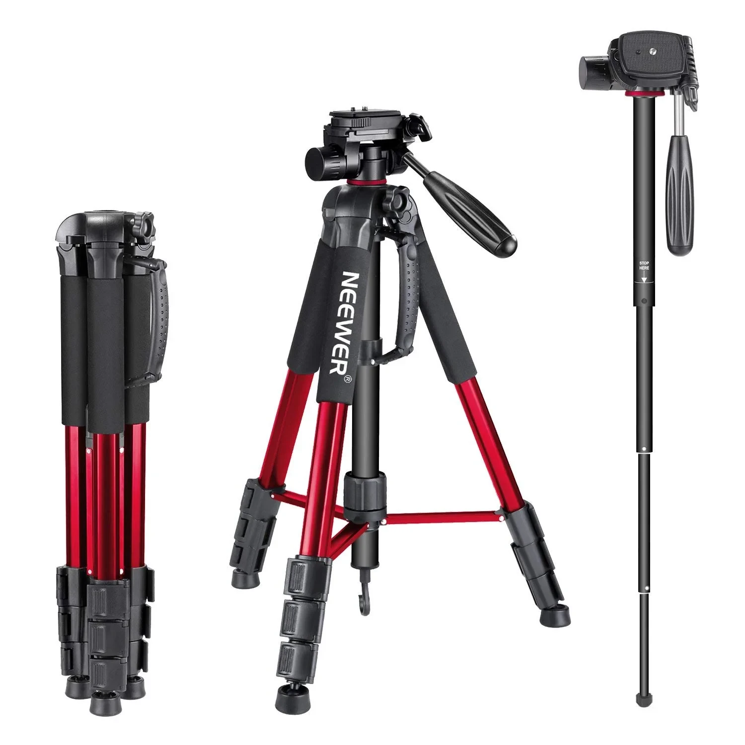 SAB264 69.7" Portable Aluminum Alloy Tripod