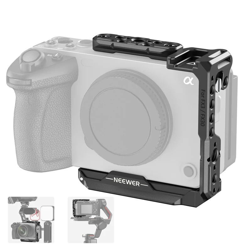 Aluminum Alloy Half Camera Cage for Sony FX3/FX30 (CA046)