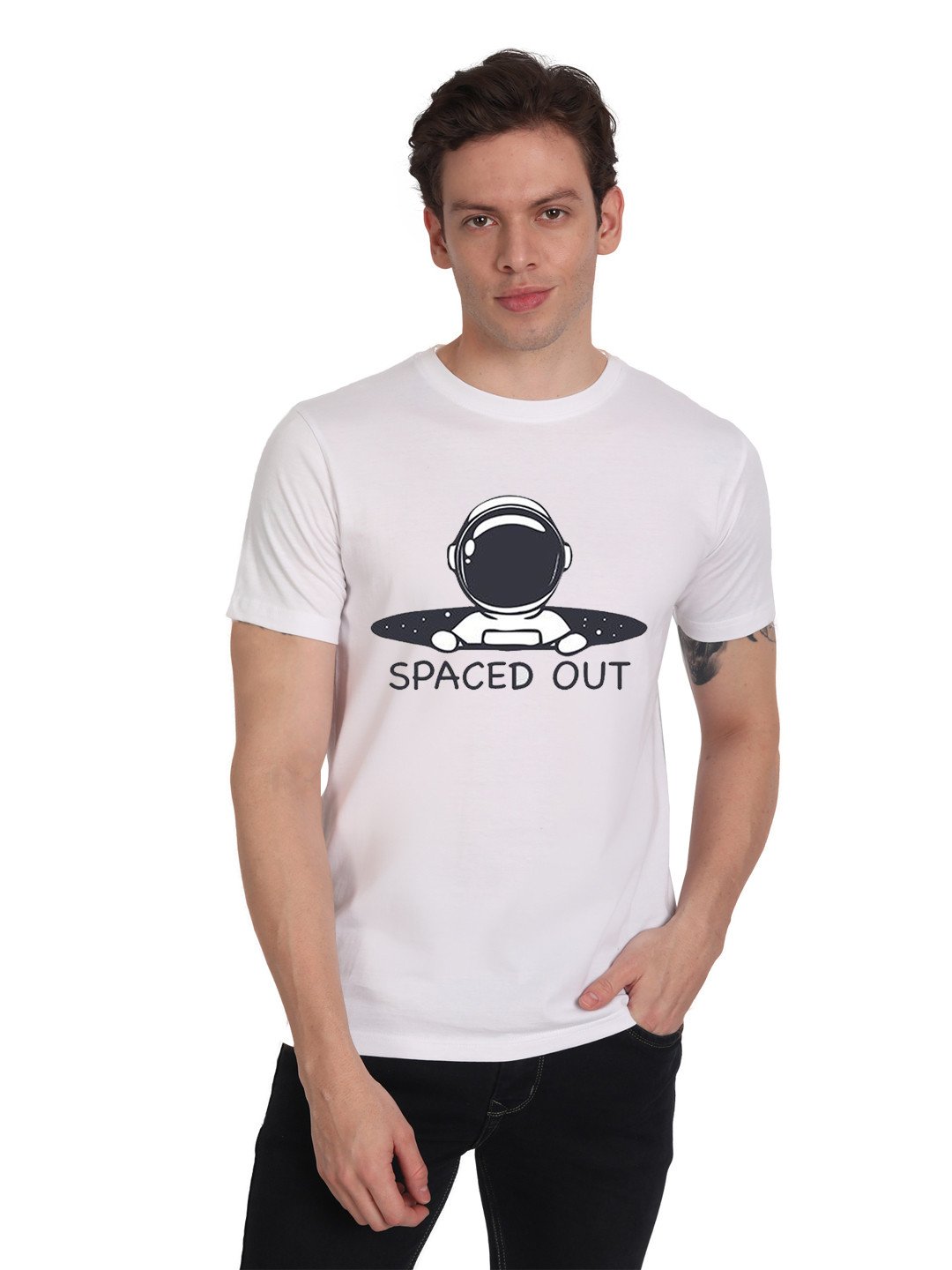 Beorign Solid Regular Fit Stylish Round Neck Half Sleeves Printed Men's T-Shirt | T-Shirts | Gents Wear | Gents T-Shirt