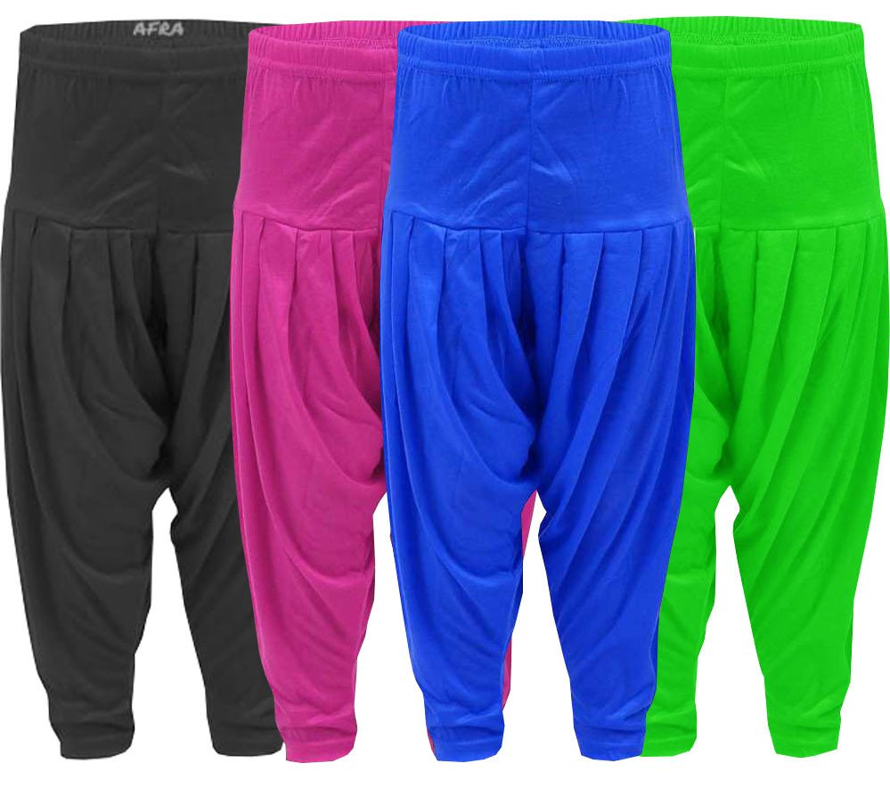 AFRA Stylish Kids Viscose Patiala Combo Pack of 4 (Multi-coloured) | Dhoti | Patiala Pants