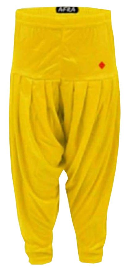 AFRA Viscose Stylish Solid Plain Regular wear, Casual wear, Soft Smooth Attractive Kids Patiala For Girls - Multicolour