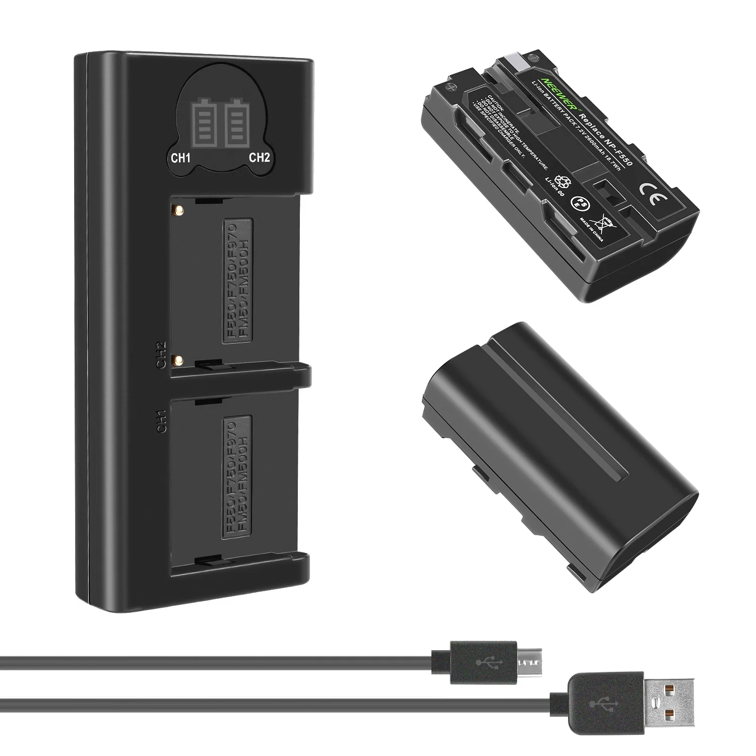 NP-F550 Sony Battery Charger Set