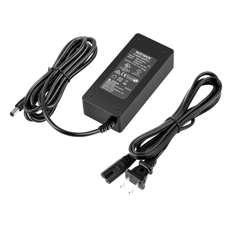 NEEWER AC 100-240V to DC 12V Power Supply Adapter (5A 60W)