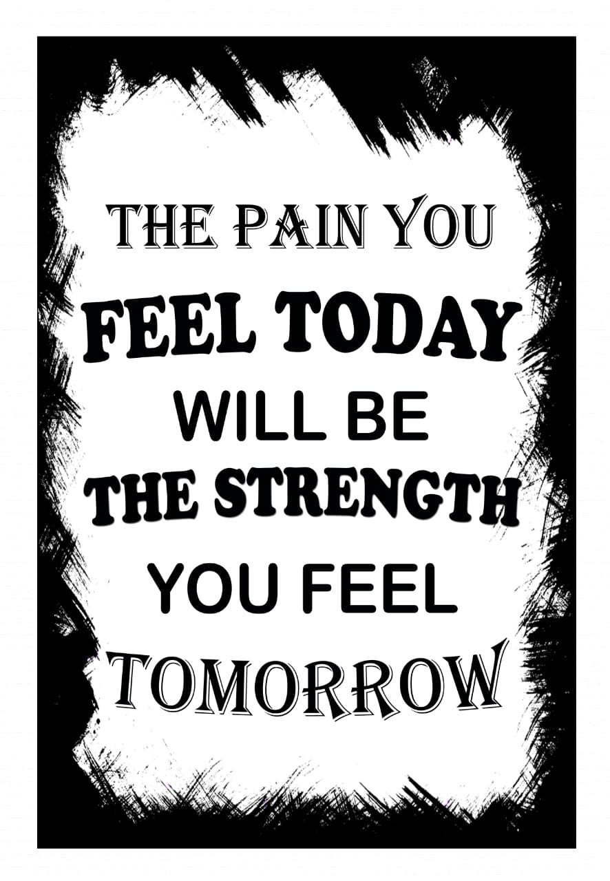 Sanazz World Inspirational Quote Laminated Wall Hanging Poster With Frame - Black & White (Different Size) | Wall Poster | Home/Office Decoration Poster