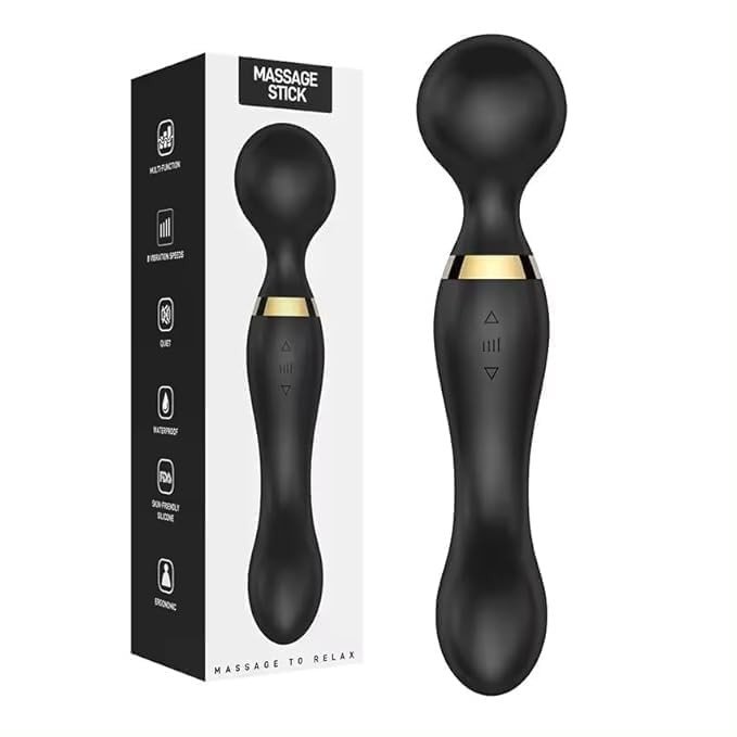 SmartGadgets Double Vibrator Waterproof Body Massager – USB Rechargeable, Handheld Electric Massager for Women Electric Relaxation Tool