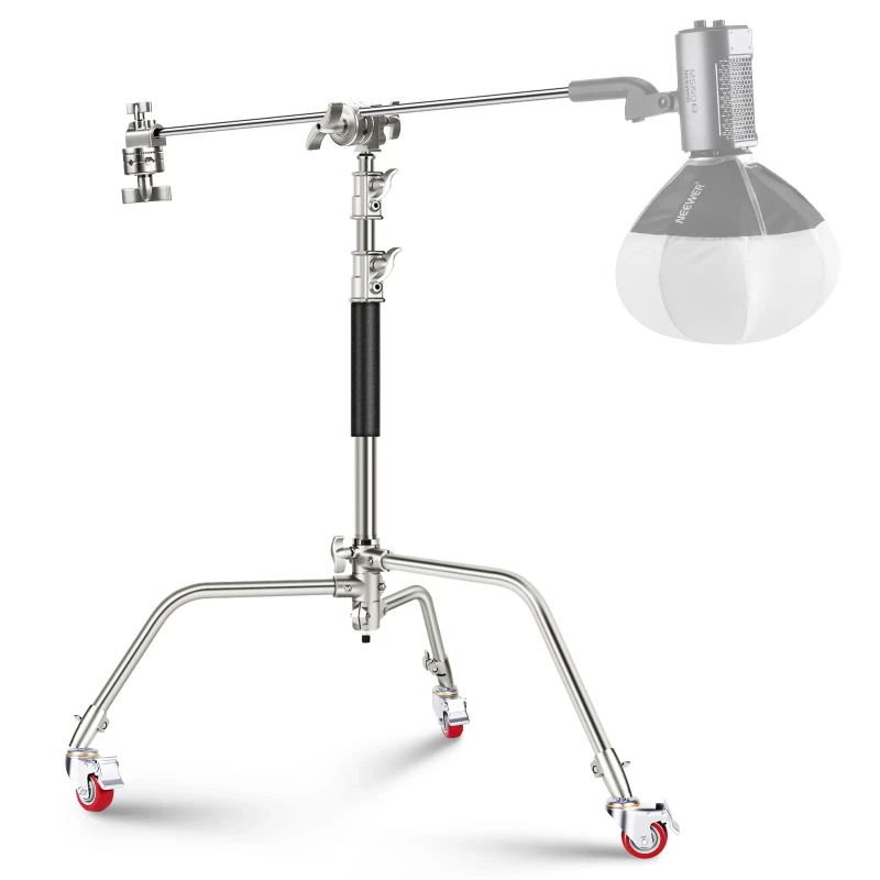 NEEWER 73"/186cm Stainless Steel Heavy Duty C Stand (SC186W)