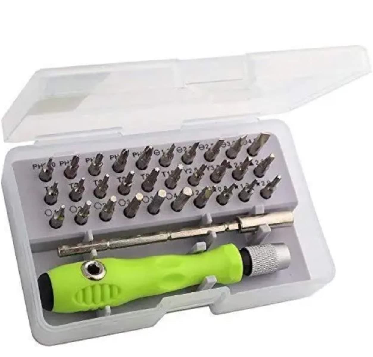 SmartGadgets 32 in 1 Mini Screwdriver Tool Set Kit with Magnetic Flexible Extension Rod, Precision Bits screw driver, computer, mobile repairing tool kit, watch repairing, laptop screwdriver set