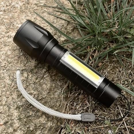 SmartGadgets  Waterproof LED Flashlight – Super Bright Mini Torch | 3 Light Modes | USB Rechargeable & Long-Lasting | Compact Keychain Light for Camping