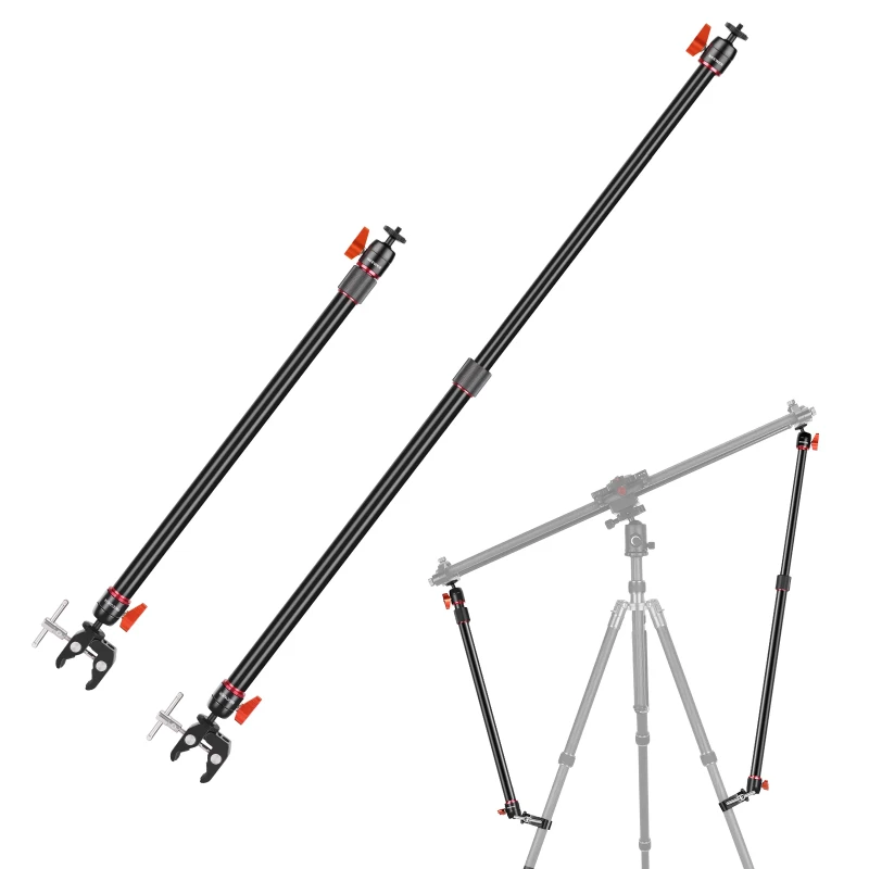 2-Pack Aluminum Alloy Camera Slider Support Arm