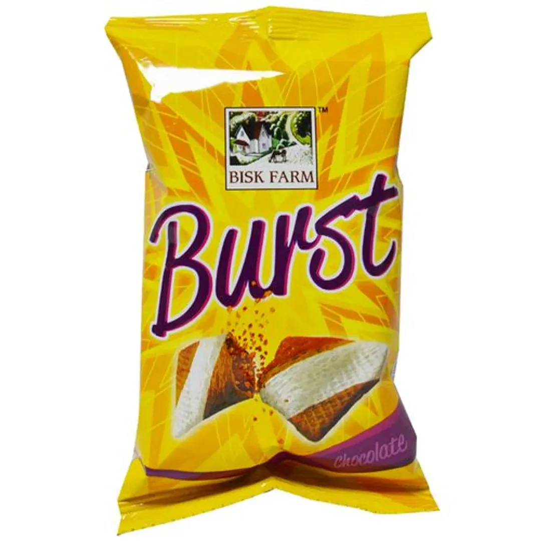 Ready To Eat Bisk Farm Burst Chocolate - 20 g | Tasty Creme Biscuit | Sweet Snacks