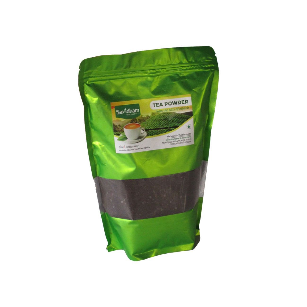Savidham Premium Nilgiri Tea Powder(DUST) | Authentic & Aromatic | Naturally Strong & Rich in Flavor Chaya Podi 500g