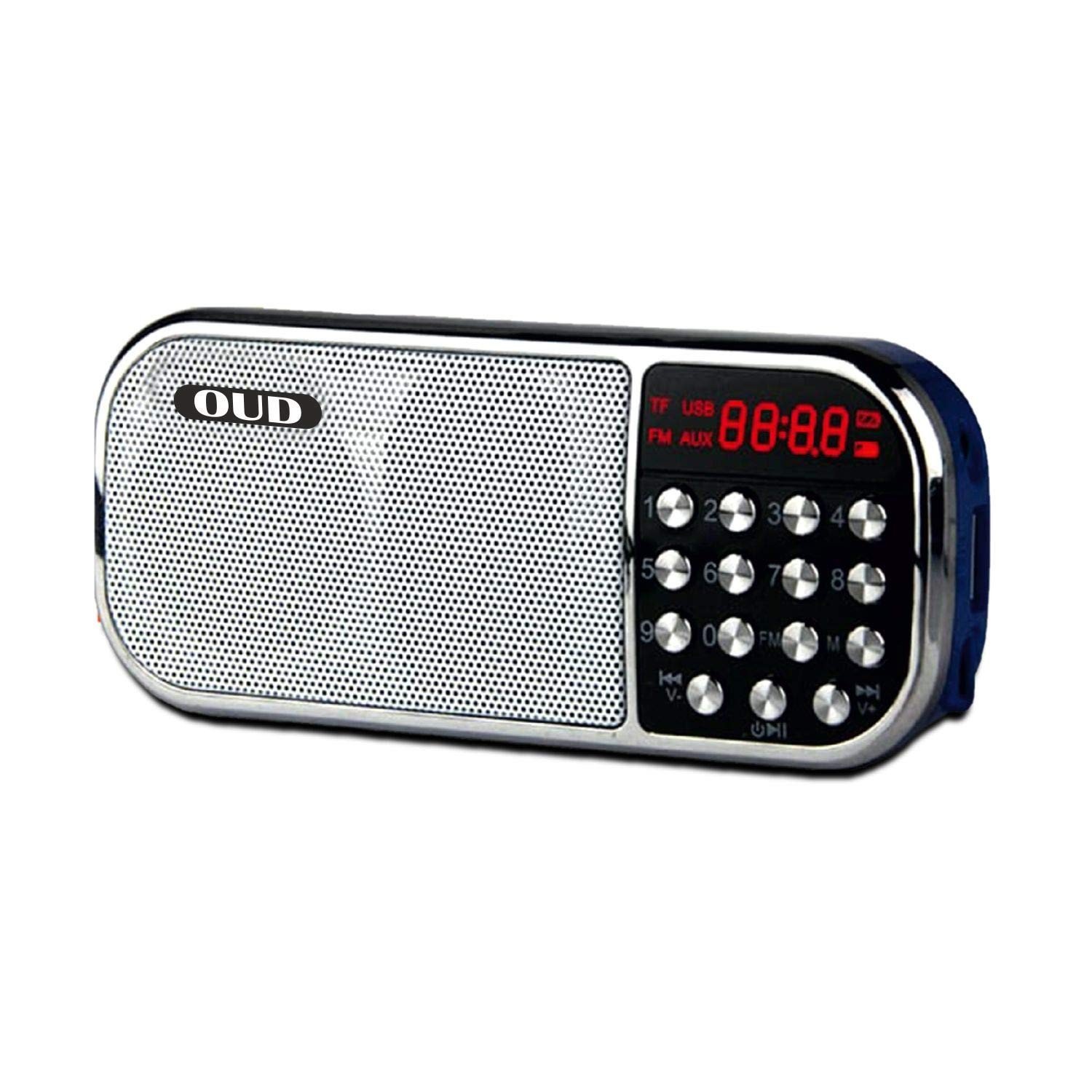 OUD OD-SM321 Fm Radio Dual Speaker Portable Speaker with MP3 TF Memory Card, USB Drive, Earphone Jack, Multimedia Speaker (Random Color)